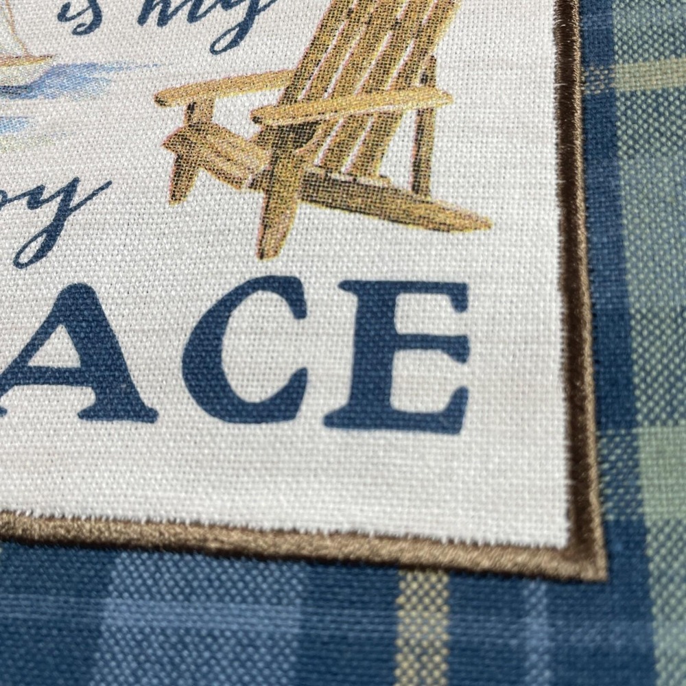 Kay Dee Designs Lake Camp Tea Towel Bundle Live Love Lake Happy Place Blue Plaid - Picture 3 of 9